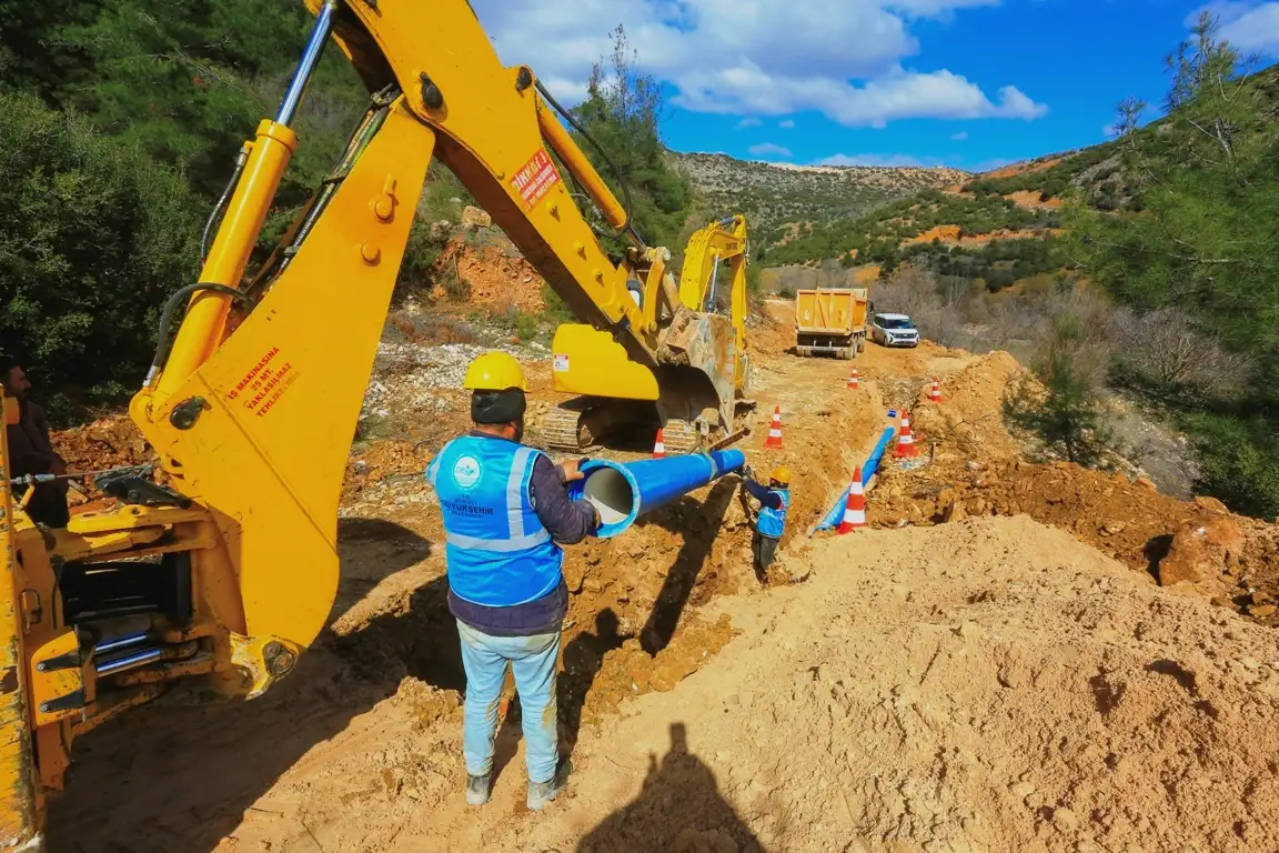 2 bin 850 metrelik içme suyu terfi hattı yenilendi