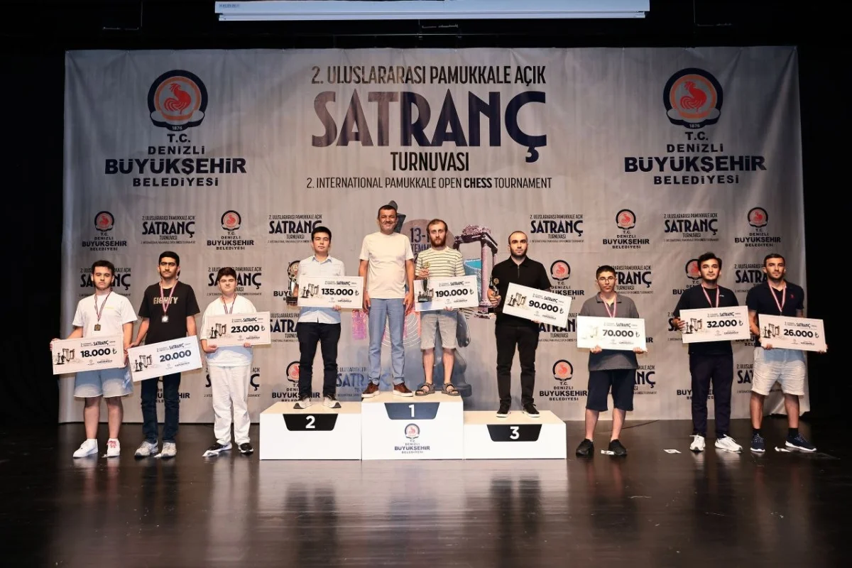 2. Uluslararası Pamukkale Açık Satranç Turnuvası Şampiyonlarını Buldu