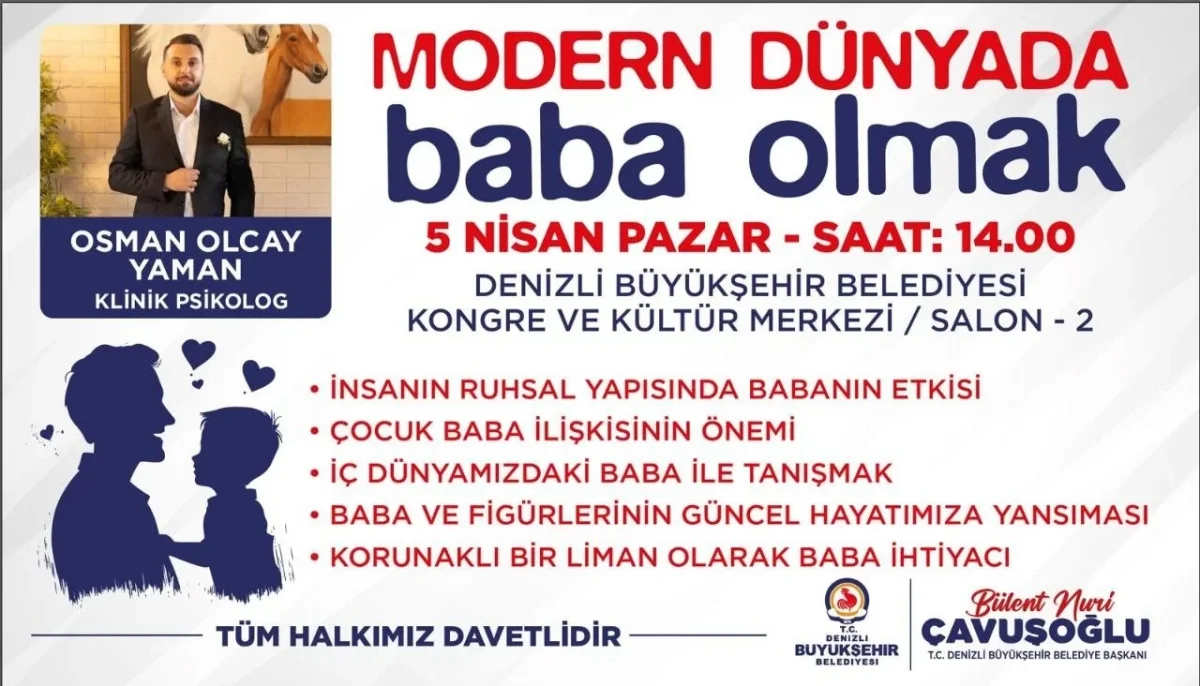 Denizli Büyükşehir’den Babalara Özel Seminer