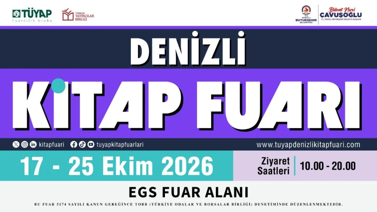 Denizli Tüyap Kitap Fuarı Başlıyor