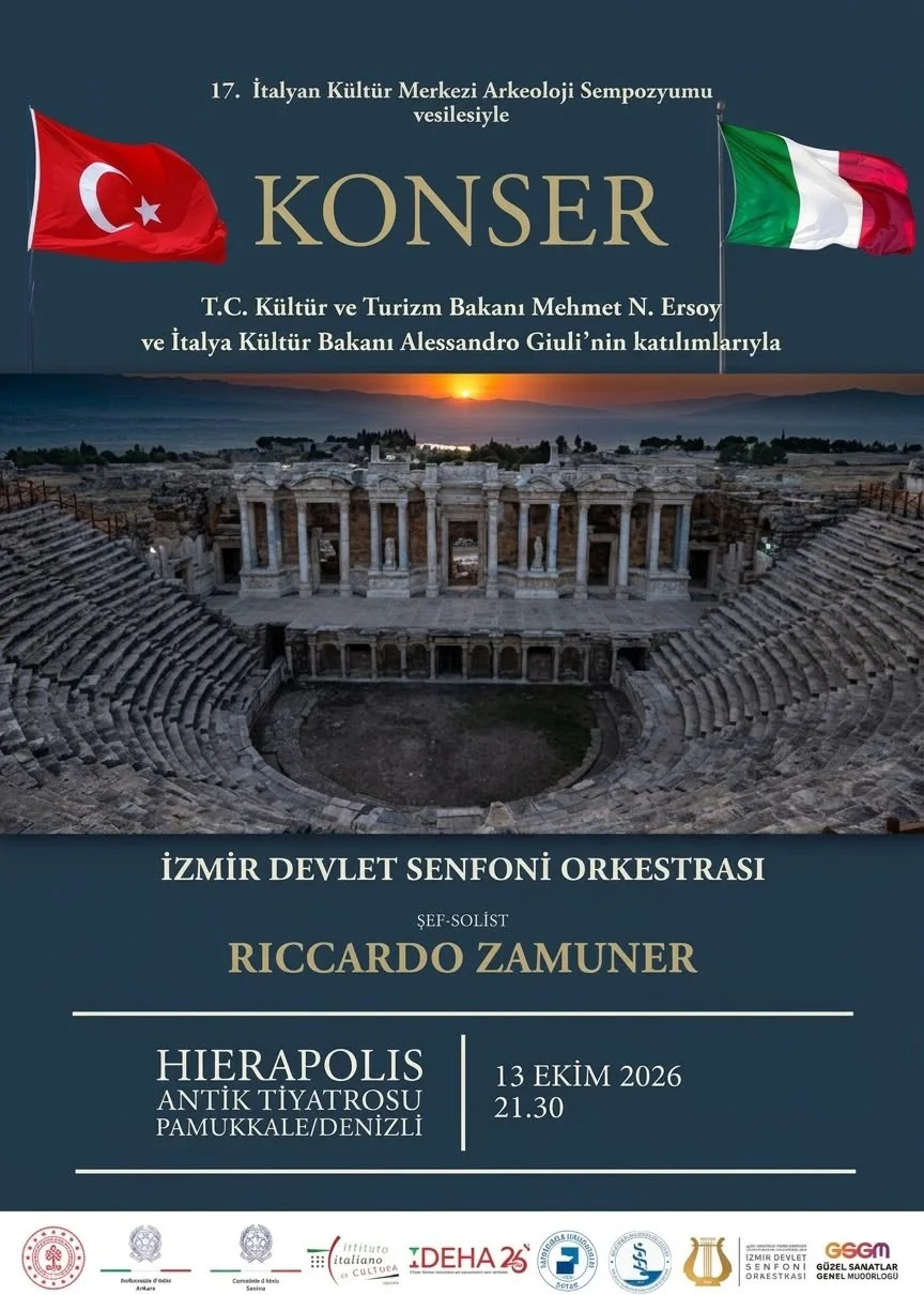 Hierapolis'te Bu Akşam İki Bakanlı Ücretsiz Konser