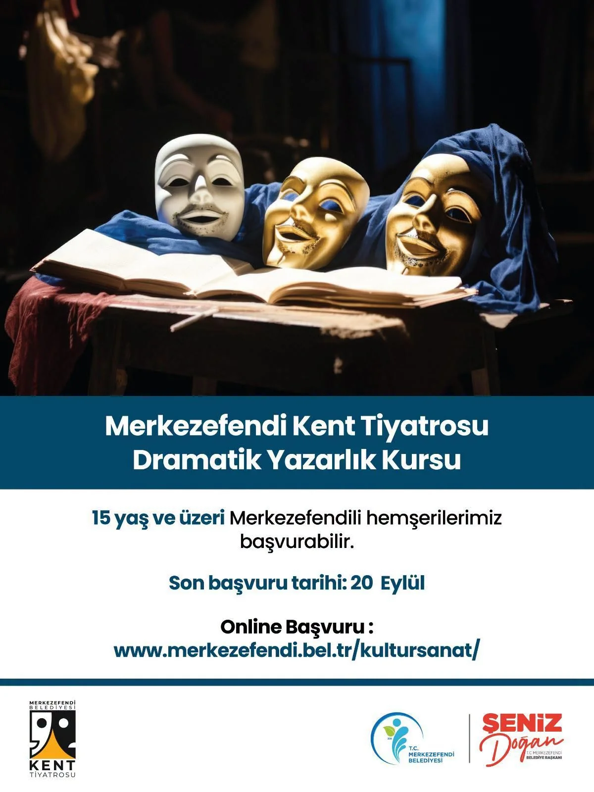 Merkezefendi Kent Tiyatrosu’nda Kurs Ve Seçmeler İçin Başvurular Başladı