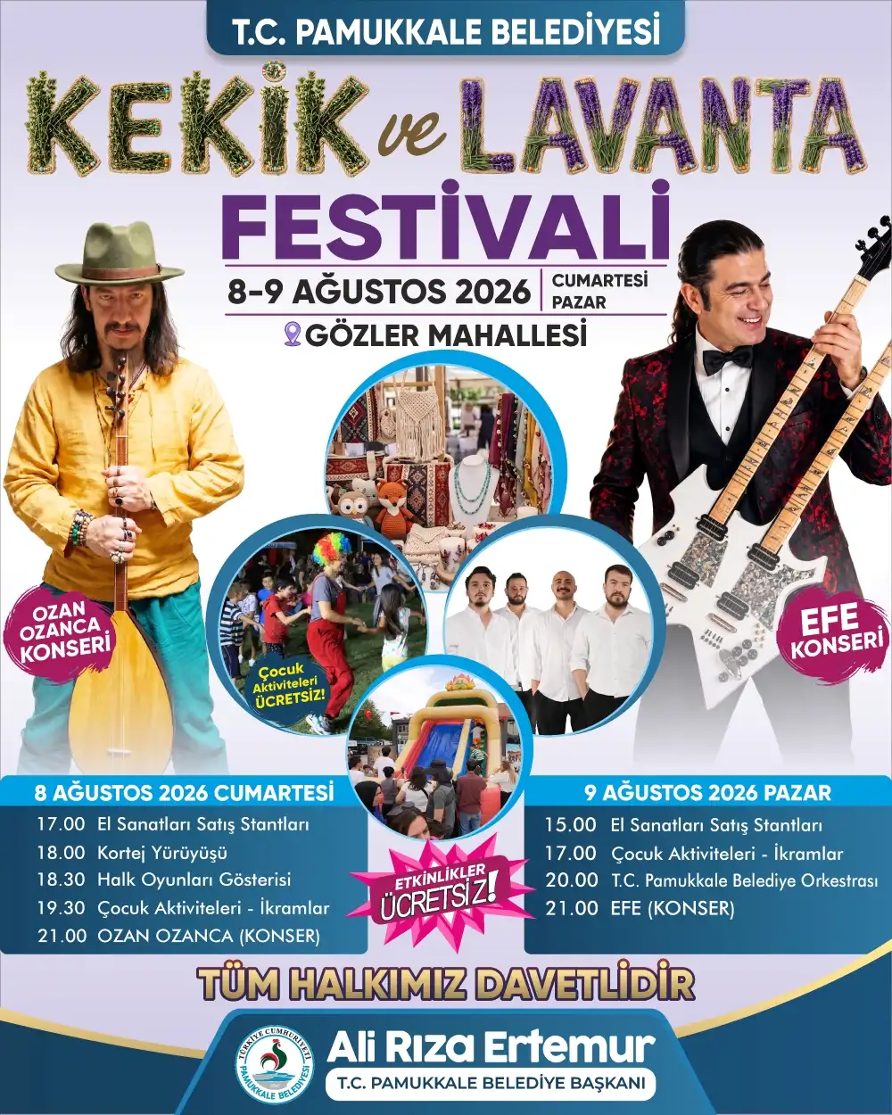 Pamukkale Belediyesi Kekik ve Lavanta Festivali 06.08.2026 Pop-Up ilan