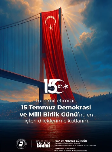 Pamukkale Üniversitesi 15 Temmuz Pop-up İlanı