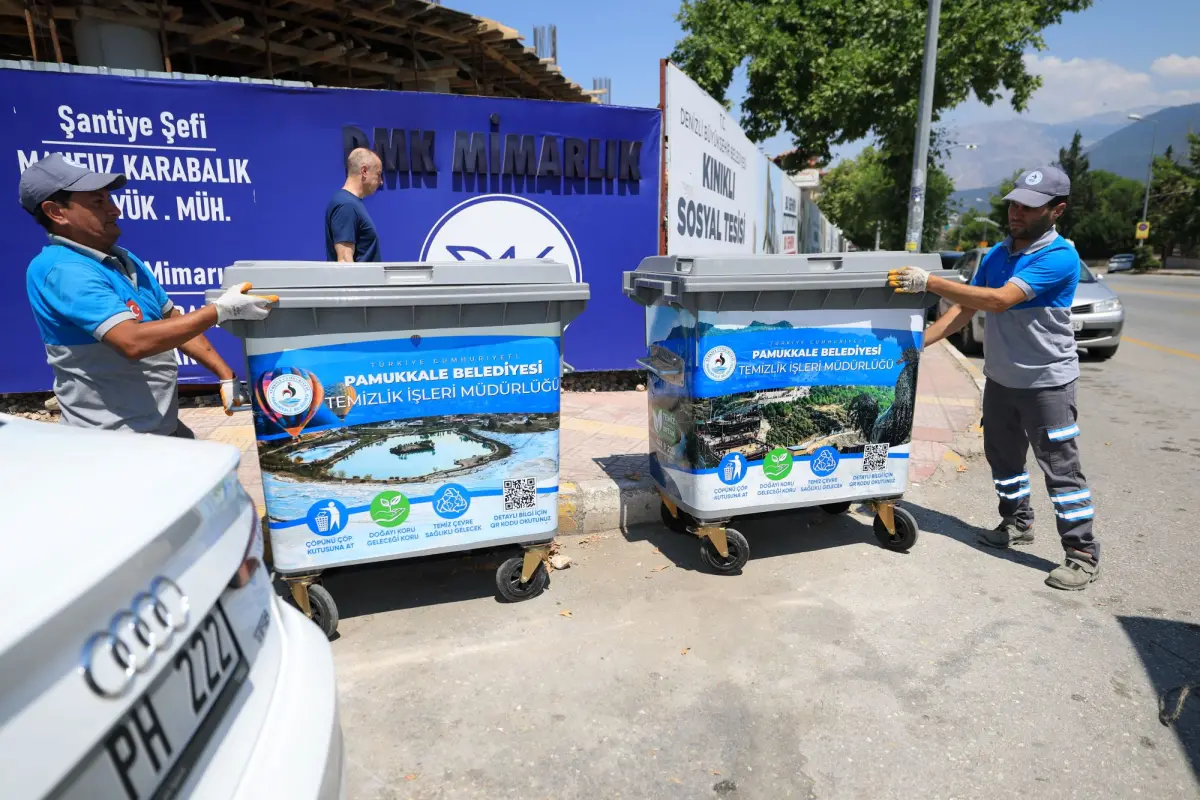 Pamukkale’de Çöp Konteynerleri Sanata Dönüştü